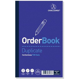 Challenge Duplicate Order Book 210x130mm Card Cover 100 Sets (Pack 5) 100080400
