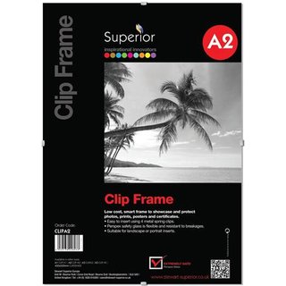 Seco A2 Perspex Safety Glass Clip Frame - CLIPA2