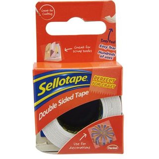 Sellotape Easy Peel Extra Strong Double Sided Tape 15mm x 5m (Pack 12) - 1445293