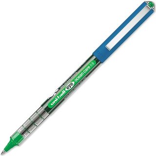 uni-ball Eye Micro UB-150ROP Ocean Care Liquid Ink Rollerball Pen 0.5mm Tip 0.3mm Line Green (Pack 12) - 299289000