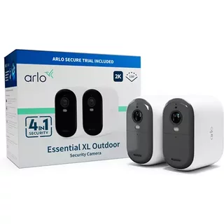 Arlo Essential 2K XL Outdoor Security Camera 2-pack