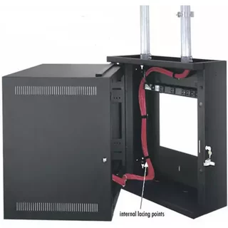 Middle Atlantic EWR Series Pivoting Wall Rack - EWR-16-17. Type: Wall mounted rack Rack capacity: 16U Maximum weight capacity: 68 kg. Weight: 33.6 kg. Product colour: Black