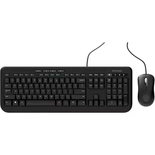 Incase Designed by Microsoft Wired Desktop 600 keyboard Mouse included Universal USB QWERTY UK English Black