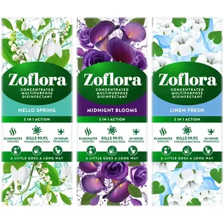 Zoflora 3 In 1 Concentrated Disinfectant 120ml Assorted Odours (Pack 12) - 22239
