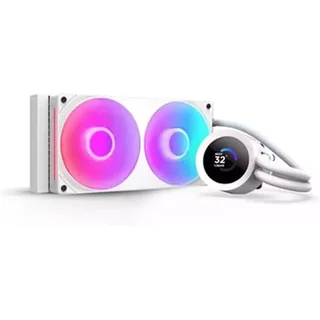 NZXT KRAKEN PLUS RGB 240 MM WHITE AIO LIQUID COOLER WITH 1.54' LCD & RGB CORE SINGLE FRAME FAN