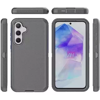 Techair TAPGR037 The Samsung A55 (5G) Rugged Case offers a perfect fit easy access and ultimate protectioncomplete with an inbuilt screen protector to keep scratches at bay. Tough stylish and built to last!
