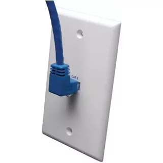 Tripp Lite N204-010-BL-UP Up-Angle Cat6 Gigabit Molded UTP Ethernet Cable (RJ45 Right-Angle Up M to RJ45 M) Blue 10 ft. (3.05 m) 3.05 m Cat6 RJ-45 RJ-45 Blue