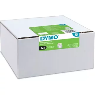 DYMO Authentic LabelWriter Multi-Purpose Labels | 32mm x 57mm | 12 Rolls of 1000 Easy-Peel Labels (12000 Count) | Self-Adhesive | for LabelWriter Label Makers White Self-adhesive printer label Paper Permanent LabelWriter 3.2 cm