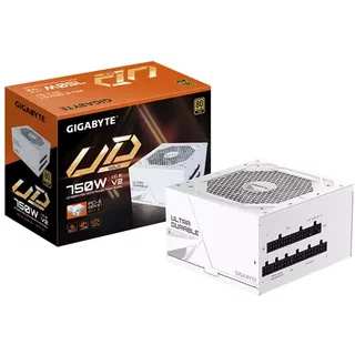GIGABYTE UD750GM PG5 V2 ICE Power Supply Unit- PCIe Gen 5.1, 80 PLUS Gold, Fully Modular Design, 120mm Fan, ATX 3.1 compatible, EU Plug