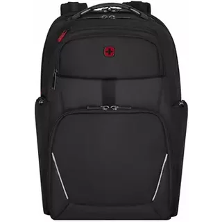 Wenger/SwissGear Meteor backpack Casual backpack Black Polyester Polyvinyl chloride (PVC) Recycled polyethylene terephthalate (rPET)