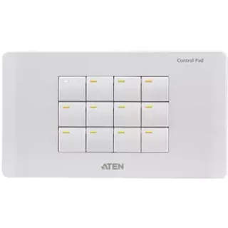ATEN Control System-12-button Control. Product colour: White Certification: RoHS. Width: 147.6 mm Depth: 48.4 mm Height: 83.2 mm
