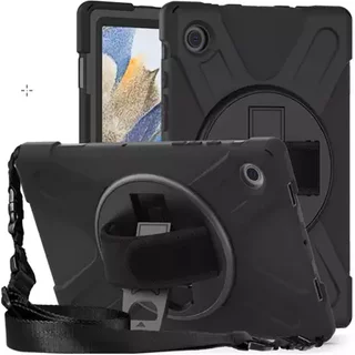 MAXCases Shield Case for Samsung Galaxy Tab A11 PLUS (2025) w/ Hand strap shoulder strap & screen protector (Black)