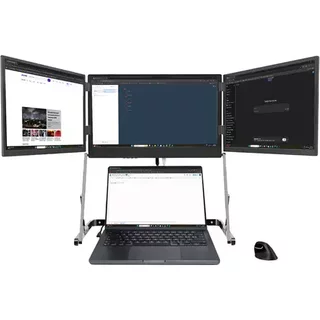 STANDIVARIUS Doxa Pro 3 Portable Triple Monitor on Adjustable Stand