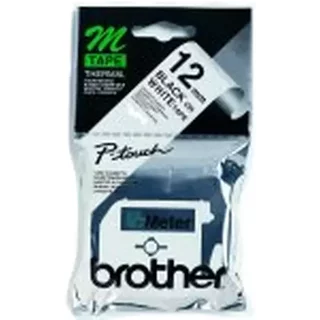 Brother Labelling Tape - 12mm Black/White Blister M Japan 1.2 cm 8 m 98 mm 190 mm