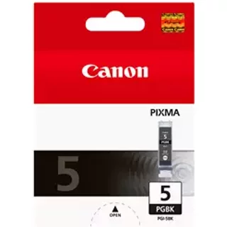 Canon PGI-5BK Black Ink Cartridge. Colour ink type: Dye-based ink Printing colours: Photo black Quantity per pack: 1 pc(s) Black ink page yield: 1640 pages
