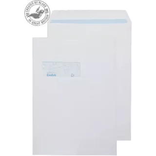 Blake Pocket Self Seal Window White C4 324229mm 100gsm (Pack 250)