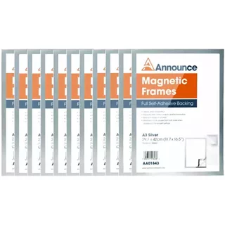 Announce Magnetic Frames A3 Silver