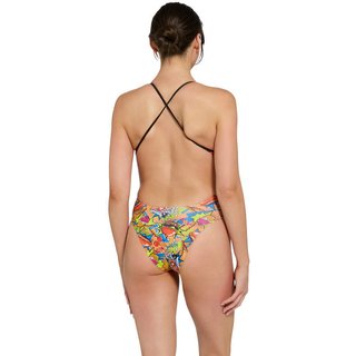 Women's 1-piece printed swimsuit Zoggs Rayback E+