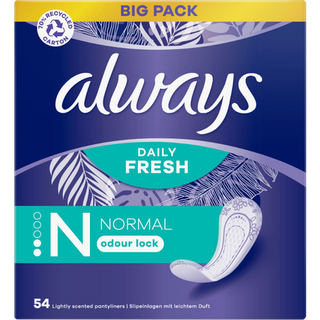 Always Daily Fresh Normal Odour Lock Salvaslip - 54 pezzi