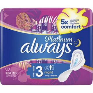 Always Platinum Taglia 3 Notte - 8 pezzi