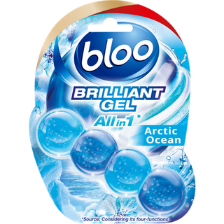 Blooo Brilliant Gel All In 1 Arctic Ocean pastiglia per il bordo del WC - 42 g