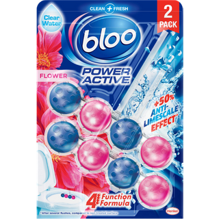 Blooo Power Active Flower pastiglie per il bordo del WC confezione doppia - 6 pezzi