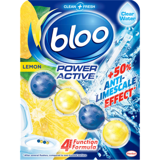 Blooo Power Active Lemon - Blocco per il bordo del WC - 50 g