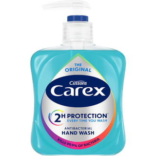 Carex Original Antibacterial Hand Wash Pump Top Bottle 250ml (Pack 6) - 30069