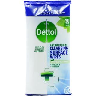 Salviettine detergenti antibatteriche Dettol - 30 pezzi