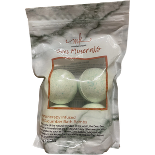 Manna Kadar Sea Minerals Bomba da bagno all’aloe e cetriolo - 4 pezzi