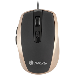 NGS Tick Gold USB Optical Mouse - Gold & Black