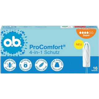 O.B. ProComfort Super 4-in-1 Protection Tamponger - 16 st.