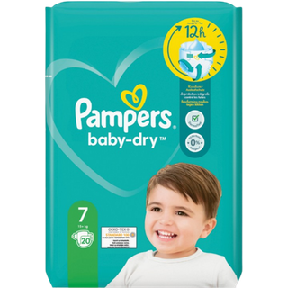 Pampers Baby-Dry Taglia 7 (15+ kg) 20 pezzi.