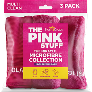 Stardrops The Pink Stuff Multi Clean - Confezione da 3 salviette in microfibra