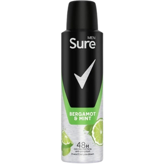 Sure Men Bergamot & Mint Spray Deodorante Anti-Traspirante - 150 ml