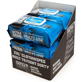 Ultragrime Pro 5900 Multiuse XXL+ Clothwipes (100 Pack x 6 in CDU) MULTIUSE5900-6