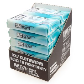 Ultragrime Pro 5980 Glass & Stainless XXL+ Clothwipes (50 Pack x 12 in CDU) GLASS&STAINLESS5980-12
