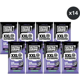 Ultragrime 5230 XXL Car Interior Clothwipes (20 Pack x 14 in CDU) CARINT5230-14