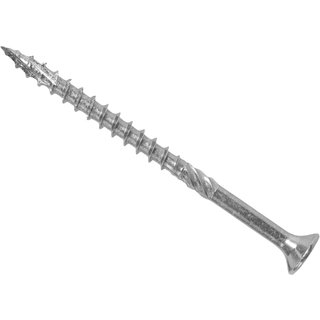 ForgeFix ForgeFast Pozi Compatible Exterior Screws eTech Silver 5.0 x 80mm Box 100 FFPEX580ES