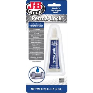 J-B Weld Perma-lock Blue Medium Strength Threadlocker 6ml 24206UK