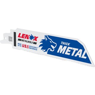 LENOX MultiWolf Wave Edge Reciprocating Saw Blade 152 x 25 x 1.1mm 14 TPI (Pack 5) 201726114R