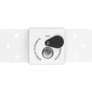 ABUS Mechanical 141/200 Diskus® Integral Van Lock White & 26/70mm Diskus® Padlock 10050655-01