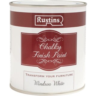 Rustins Chalky Finish Paint Windsor White 500ml CHAPW500