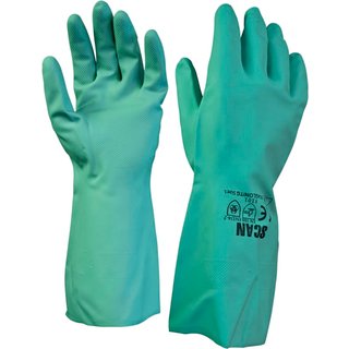 Scan Nitrile Gauntlets with Flock Lining Large (Size 9) 2ANP33G-24