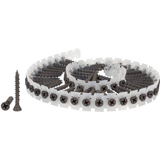 Senco DuraSpinĀ® Collated Screws Fermacel Fibre Board to Wood 3.9 x 30mm (Pack 1000) 39J30MP