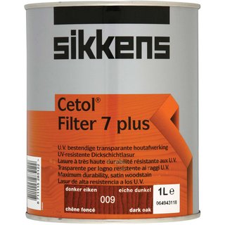 Sikkens Cetol Filter 7 Plus Translucent Woodstain Dark Oak 1 litre 5085906
