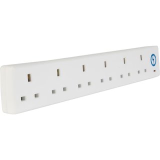 SMJ Extension Lead 240V 6-Way 13A Surge Protection 2m S6W2MP-X