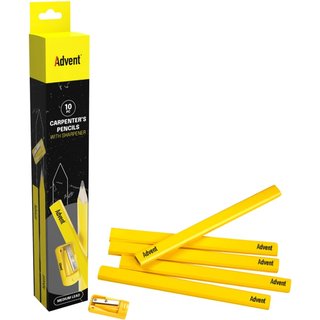 Advent Carpenter's Pencils & Sharpener ACPTUB10