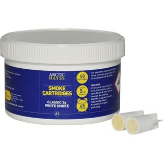Arctic Hayes Smoke Cartridges Classic 3g White (Tub 50) 333003C