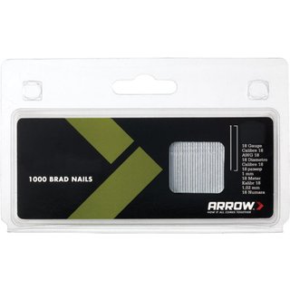 Arrow BN1824 Brad Nails 38mm 18g (Pack 1000) ABN1824